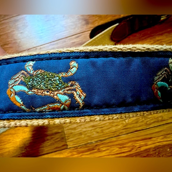 Leather Man LTD | Handmade | Blue Crab Belt | 38 - Picture 6 of 8